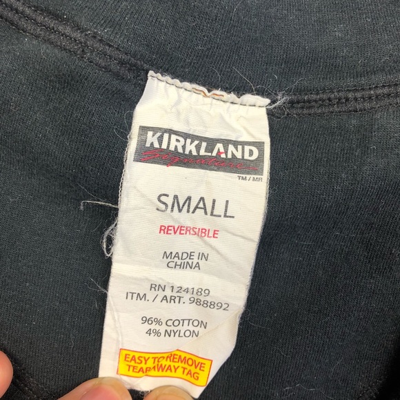 Kirkland gray black reversible jacket sweater zip - Picture 2 of 6